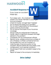 Vehicle Accident Reporting Process